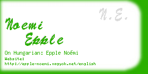 noemi epple business card
